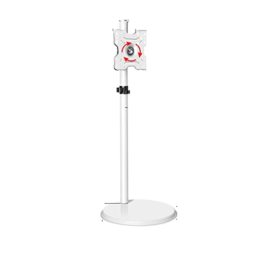 Soporte Universal para TV, Monitor LCD de 24-43 Pulgadas, Soporte móvil, Carrito de Suelo, Pantalla táctil, Ordenador, TV, Conferencia, Vertical, Capacidad VESA 200x200, 30 kg (Blanco)