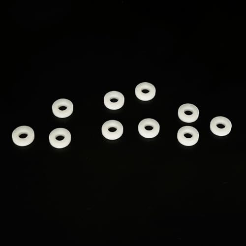 Gracilaria 10PCS RC Boat Drive Shaft Spacer Gasket Motor Shaft Plastic Washer Gasket Sleeve for RC Boat Ship DIY Model Toy Spare Parts (4.76x10x2mm)