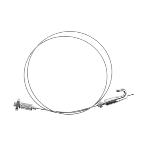 HAMPPLIES Corde de Suspension Réglable pour Lourds avec Crochet Métallique Fil pour Accrochage Photos et Décorations Murales Kit pour Maison Bureau Galerie