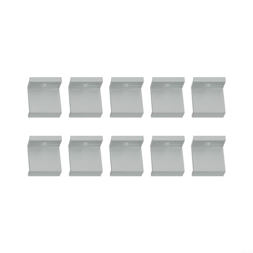 10 Pcs Adjustable Solar Panel Mount End Clamp, Solar Panel Attachment Mounting Bracket Roof Mount End Clips, Solar End Clamp Solar Panel Mounting Z Bracket Clamps(35mm)