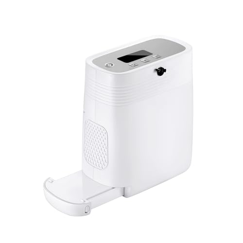 Concentrador de oxígeno portátil con batería Recargable extraíble: generador de oxígeno para Uso de hogares y Viajes, purificador de Aire para automóvil, diseño liviano y Compacto