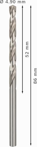 Bosch 10x PRO Metal HSS-G Spiralbohrer, 4,9 x 52 x 86 mm, 10-tlg. – Ansicht 3