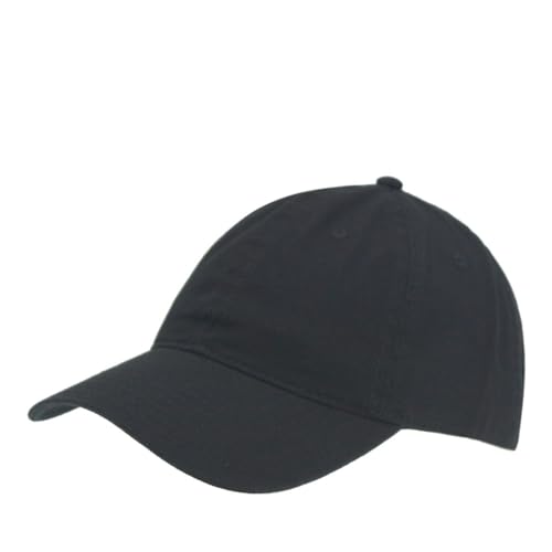 Image of Classic Washed Cotton Baseball Cap - Vintage Adjustable Dad Hat, Curved Bill for Men Women, Outdoor Everyday Wear