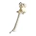 Badminton Racket Handle Cover Racket Handle Cover Decorative Plush Doll Tennis Racquet Grip Sleeve Grip Protector, White