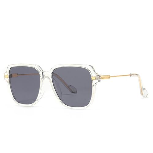 Lunettes de soleil carrées surdimensionnées MUTYNE pour femme et homme avec rivets rétro