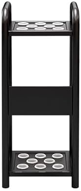 Iron Pool Cue Holder Stand - Space-Saving Billiard Cue Rack for Home, Bar & Club - Durable 11.8in Black Cue Stick Organizer & Accessory for Billiard Tables