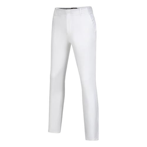 Pantalon de golf stretch anti-transpiration taille élastique blanc XXL homme