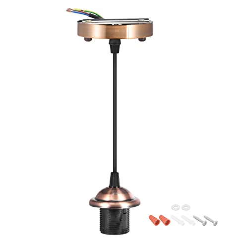 Tool parts Pendant Light Kit Hanging Light Socket E26/E27 With 1M Cord Red Bronze