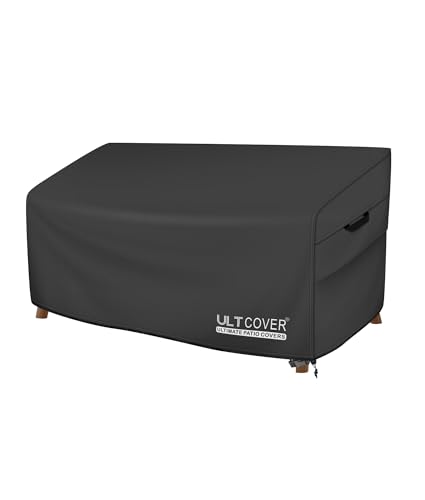 Funda de sofá para patio de 102" impermeable negra de 4 plazas ULTCOVER para terraza 2