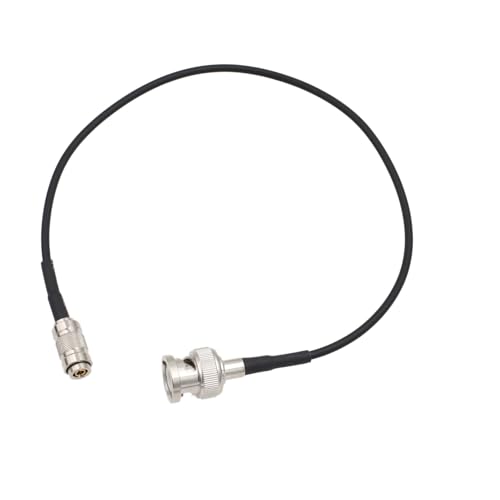 HangTon Camera Monitor Mini SDI to SDI Video Signal Coaxial Adapter Cable for Blackmagic 75 ohm (1m, DIN 1.0/2.3 to Male BNC)
