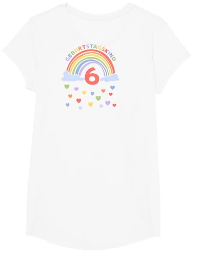 Ich Bin 6 Jahre sechster Geburtstag Regenbogen T-Shirt