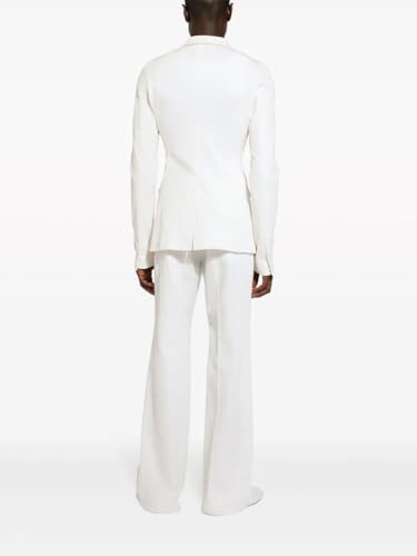 Men's Casual Linen Suit Blazer Double Breasted Tuxedo Coat Notch Lapel Jacket2