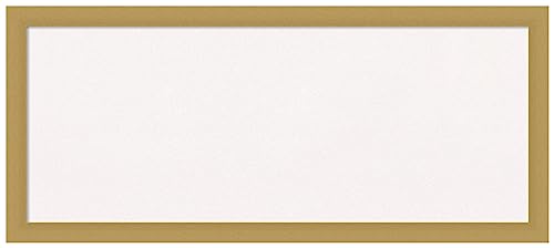 Amanti Art White Cork Board for Wall, 32x14 Casual Office Decor