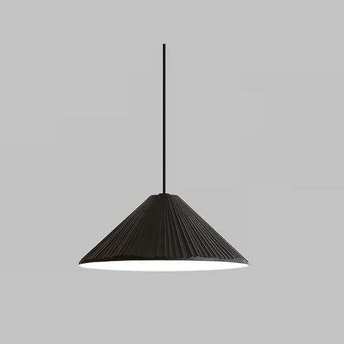 Suspension LED moderne en résine noire réglable en hauteur pour chambre