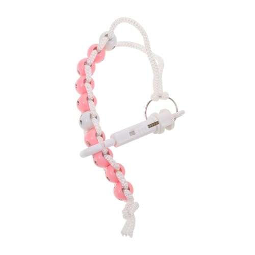 Pulsera contador de golpes de golf con cuentas rosa