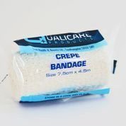 Crepe Bandage 7.5cm x 4.5m First Aid x 12 Pack