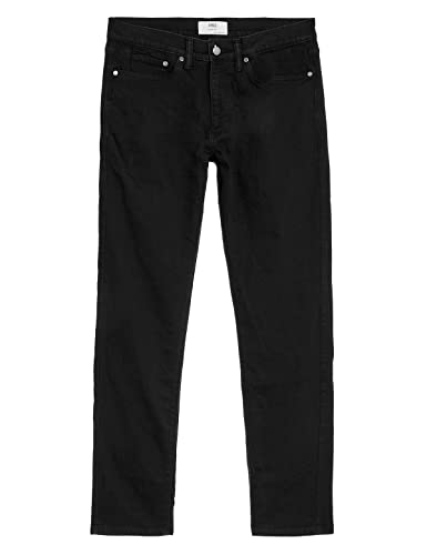 Image of Marks & Spencer Mens Light Wash Mid Rise Slim Fit Jeans