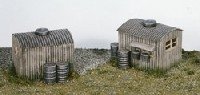 Wills Kits Lamp Huts and Oil Drums