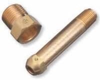 Regulator Inlet Nipple, Industrial Mixtures of Oxygen, 1/4 in NPT, 3 in L, CGA-296