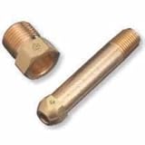Regulator Inlet Nipple, Industrial Mixtures of Oxygen, 1/4 in NPT, 3 in L, CGA-296