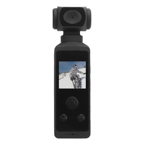 Caméra d'action 4K avec objectif rotatif 270 degrés et microphone sans fil WLAN