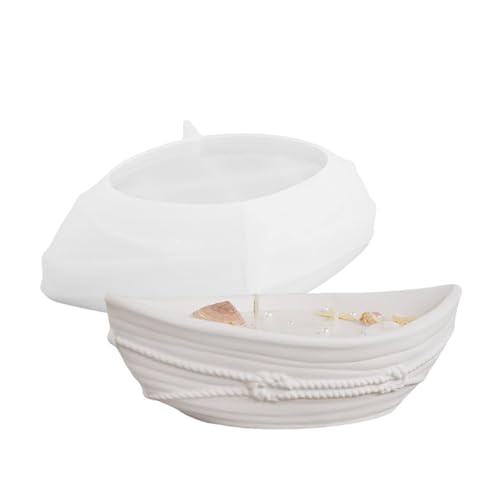 LUJIAXI - Moule à tasses en forme de canoë pour travaux manuels, plateaux de rangement uniques adaptés pour les cadeaux faits à la main, les décorations d'intérieur