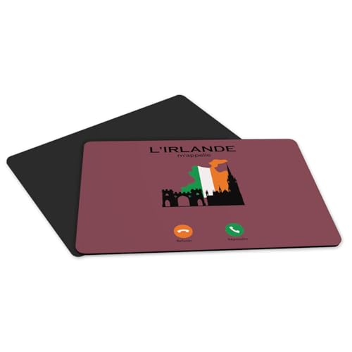 Sets de table en caoutchouc rouge d'Irlande grand format 4 pièces