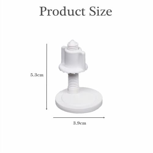 2 Pair Toilet Lid Screw Plastic Toilet Cover Hinge Bolt White Toilet Seat Repair Fitting Toilet Repair Kits for Toilet Seat Repair - Image 4