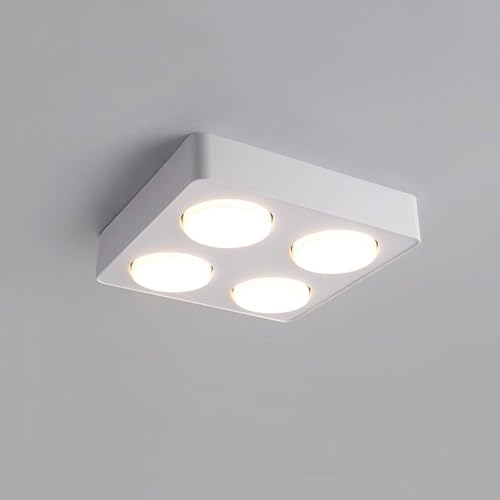 Lámpara de techo LED moderna empotrable con 3 colores de luz para pasillo 2