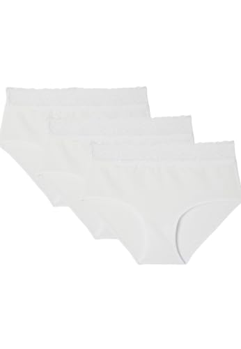 Culottes midi Damart lot de 3 avec ceinture en dentelle blanche pour le confort quotidien