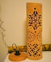 竹灯り・竹あかり・竹灯籠・竹灯篭・竹ランプ 両面彫り～～ 癒しの灯り煌