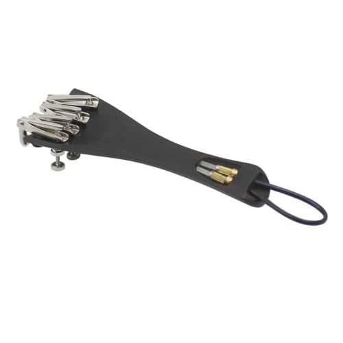 MAJORMENCH エボニー製小提琴アクセサリー 耐久性あるテールロープ 微ツール付き バイオリン用 パーツ