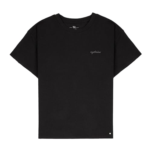 Teddy Smith Femme T-soso MC T-Shirt, Noir, L EU