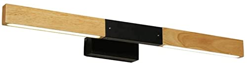 Lumière de maquillage LED pour salle de bain AMAZWI applique murale en bois pour couloir hôtel
