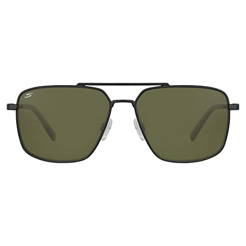 Serengetti Rectangular Aitkin Matte Black-Saturn Polarized 555nm, Multi, One Size3