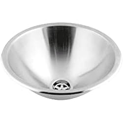 Lavabo Redondo Acero Inoxidable. Pica redonda inox. Lavabo para Encastrar. Medidas disponibles: 36 cm de diámetro Acero Inox Satinado)