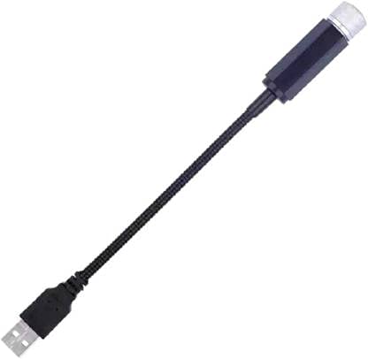 Meraki Wonder Black USB Night Light, Adjustable Romantic Star Projector Night Lights, Portable Atmosphere Decorations Lamp for Bedroom, Car, Party, Camping, Walls, Ceiling and More Led Light