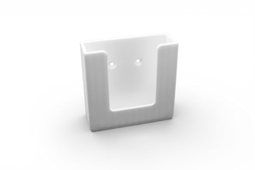 Wandhalterung passend für X-Sense Basisstation (Hub SBS50) – Maßgefertigte Halterung (ohne untere Kabeldurchführung) – Platzsparende Montage – Weiß