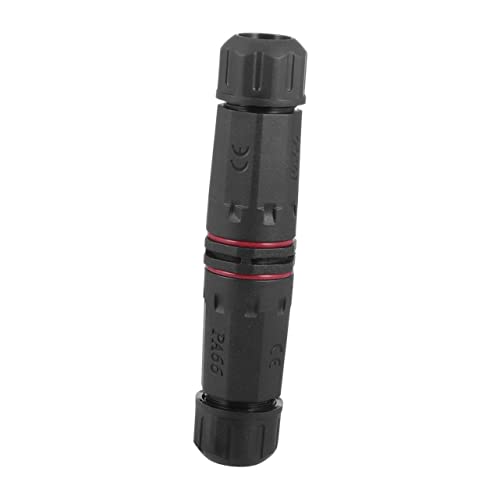 Uonlytech 2 Conector Impermeable Conector De Luz Led Unión Enchufar Fuerza Conector De Luces Led Enchufe De Luz Led Recargable Exterior Luces De Tira Llevadas Inteligentes Salida Black Nylon