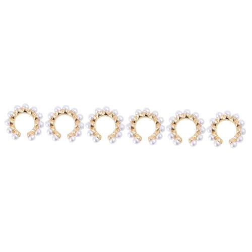 Boucles oreilles perles élégantes et clips créatifs alliage SOIMISS pour femmes raffinées