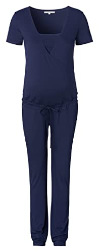 Noppies Damen Jumpsuit Driel Nursing Short Sleeve Overalls, Peacoat - P590, 36 EU
