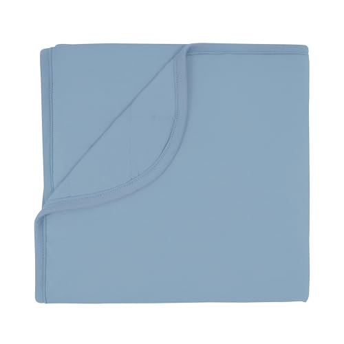 Image of KYTE BABY Baby Blanket in Slate 97% Rayon Made from Bamboo, 3% Spandex