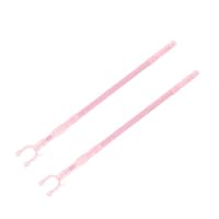 Alipis 2pcs Adjustable Telescoping Clothes Reach Pole Pink Clothes Drying Supply Strong Bearing Capacity for Indoor Outdoor Laundry