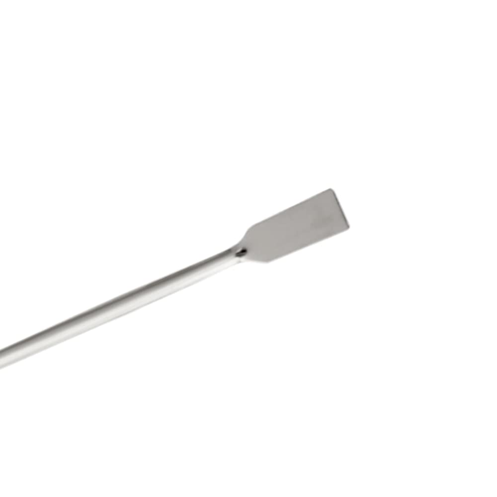 Muestreador de espátula de laboratorio micro de doble extremo de acero inoxidable, extremo cuadrado y plano de cuchara, espátula de laboratorio de 5.9 pulgadas para laboratorios, clínicas