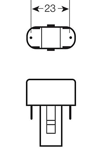 Osram 2 Pin Dulux D Daylight (9W)