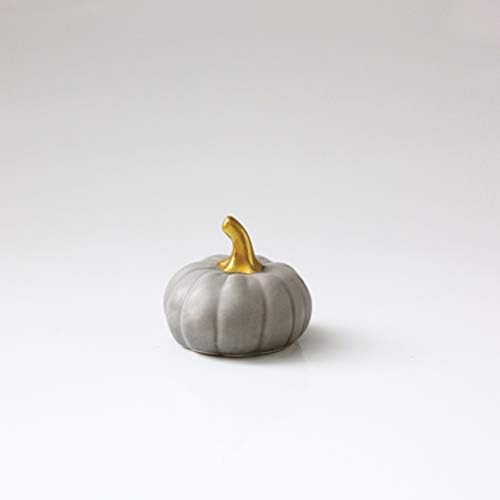 Creative Present Lovely A Gray Ceramic Pumpkin Display Ornaments Home Office Desk Decoration Accessories Best Birthday for Friend Child Girl Boy