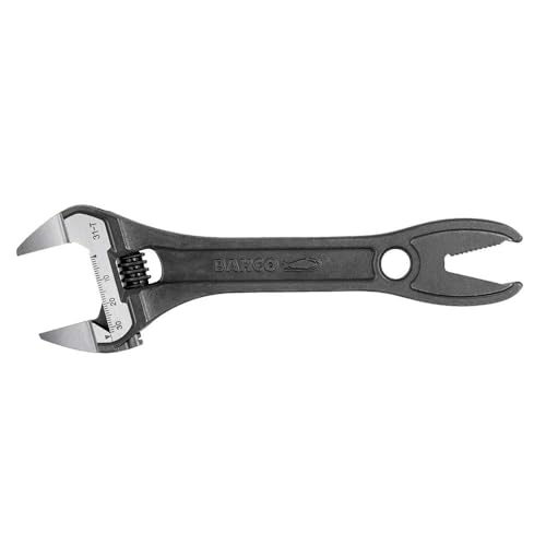 Bahco BAH31T Thin Jaw Adjustable Spanner with Serrated Pipe Jaws