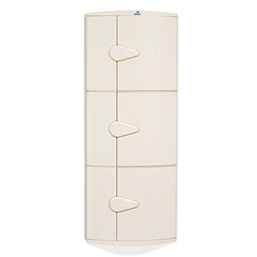 Nilkamal-3-Door-Plastic-Storage-Corner-Cabinet-Bathroom-Space-Clothes-Organizer-Shelves-Living-Room-Multipurpose-for-Home-Kitchen-Office-Use Nilkamal 3 Door Plastic Storage Corner Cabinet | Bathroom| Space & Clothes Organizer| Shelves | Living Room |Multipurpose for Home Kitchen & Office Use