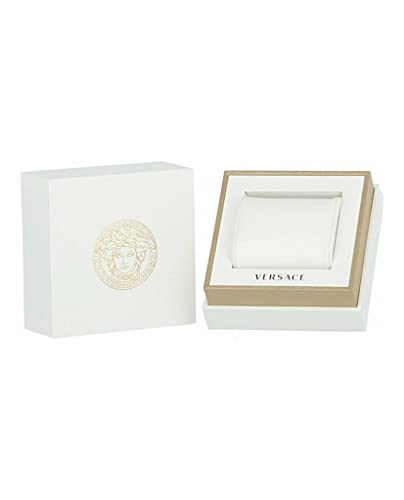 Versace Mystique Chrono Collection Luxury Mens Watch Timepieces with a White Strap and Dial Featuring a Rose Gold Case4