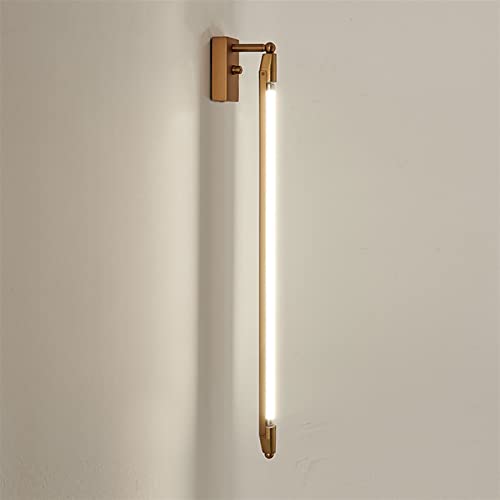 Lámpara de pared LED giratoria moderna negra regulable para el hogar Loft